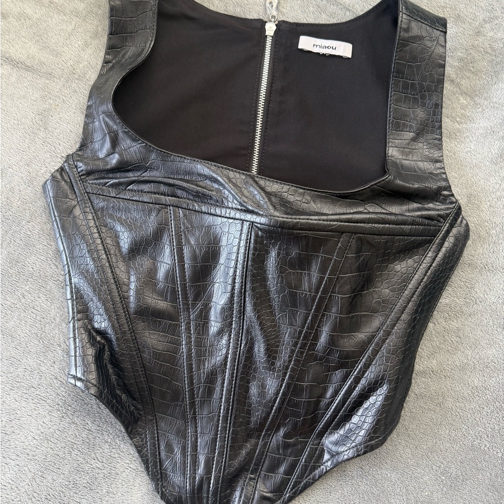 Miaou Leather Corset